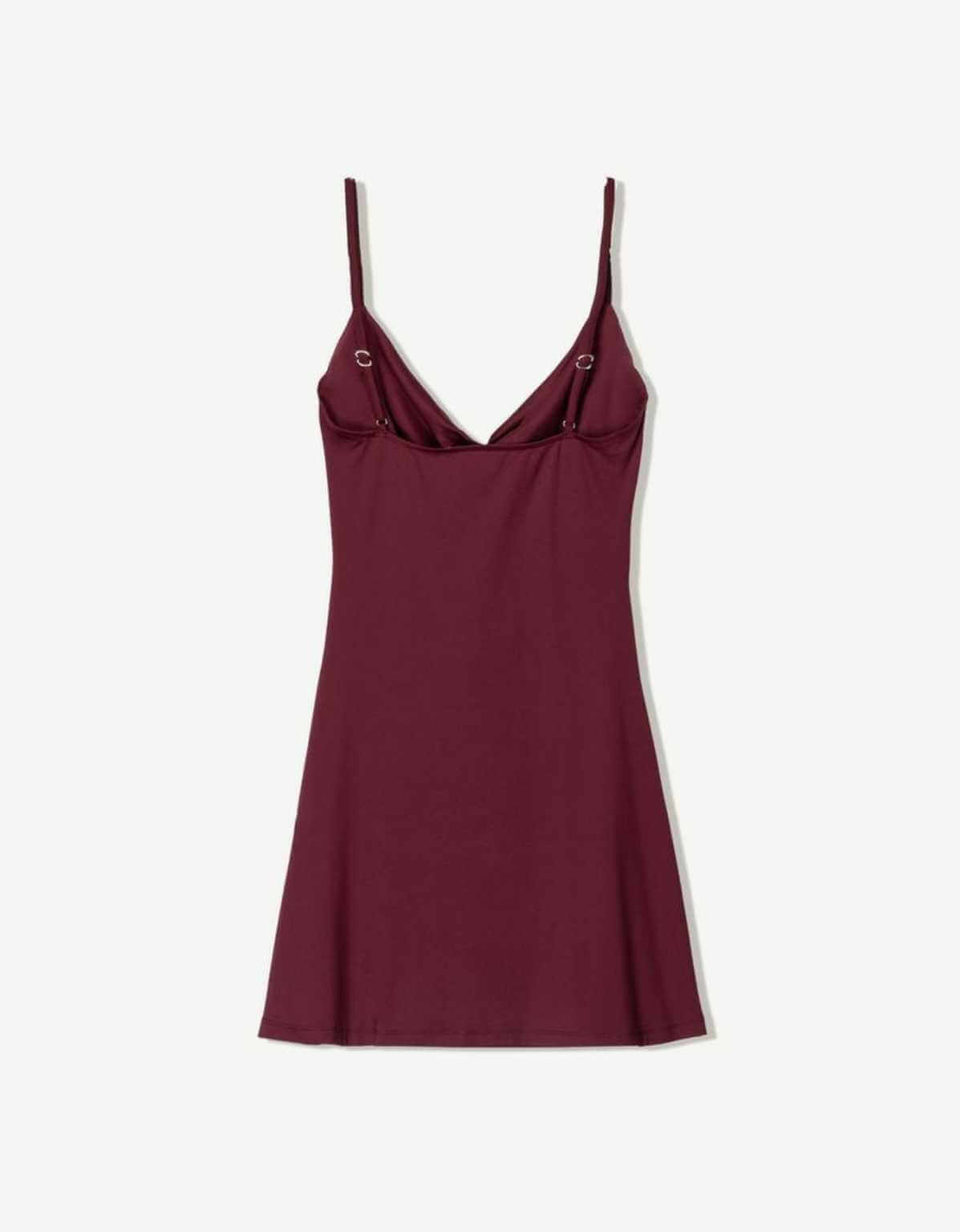 MINI DRESS WITH COWL NECKLINE