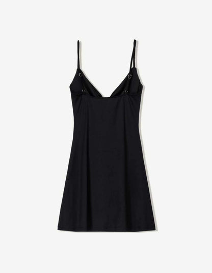 MINI DRESS WITH COWL NECKLINE